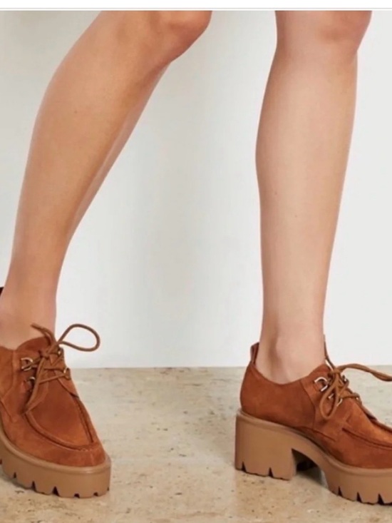 Sam Edelman Shoes - Sam Edelman monna Suede Lace-Up Shoes - Brown